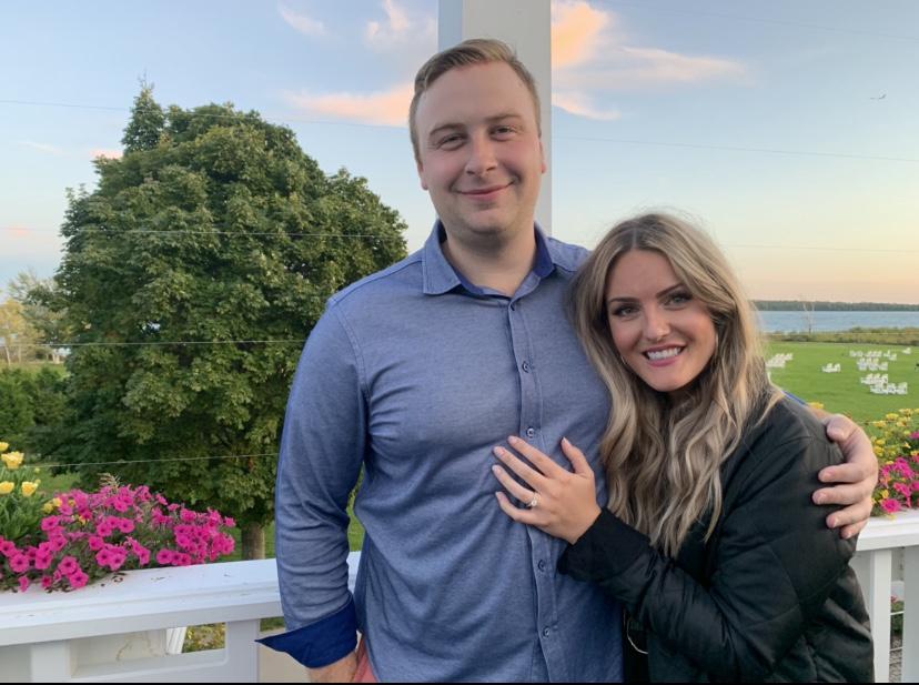 The evening we got engaged - Mackinac Island.