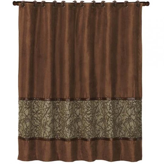 Lodge Elegance Rustic Shower Curtain