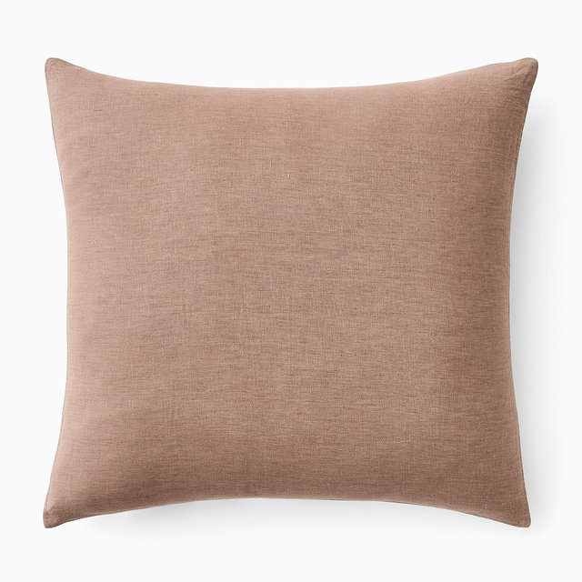 European Flax Linen Euro Sham, Mulberry