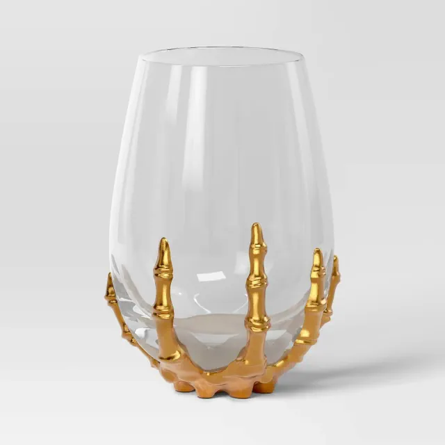 15.36 oz Stemless Skeleton Wine Glass - Threshold™