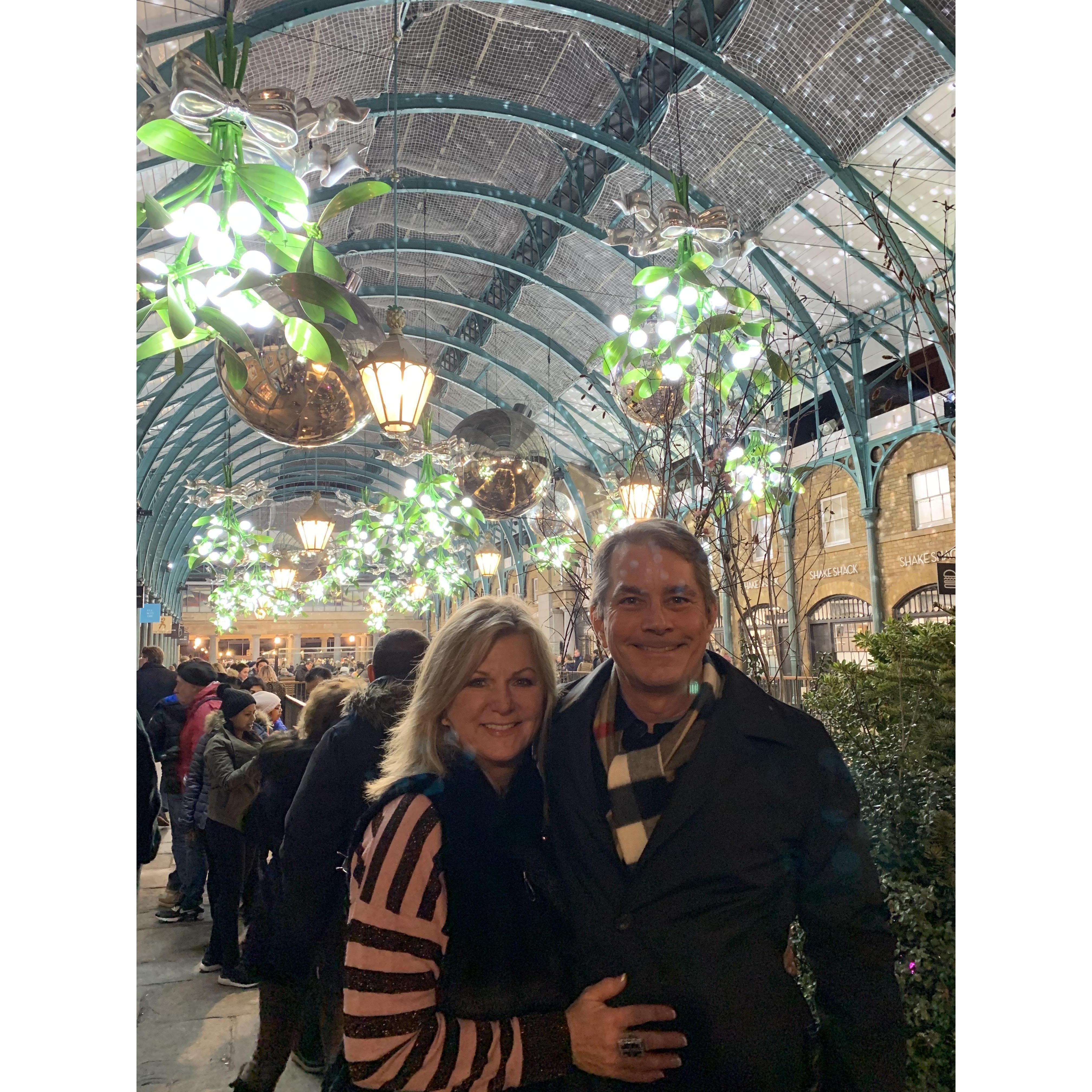 Covent Garden during Christmas 2019.