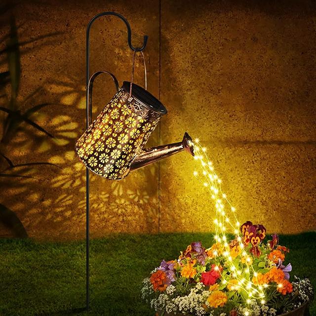 Afootry Solar Watering Can with Lights,Solar Outdoor Garden Decor Waterproof Large Hanging Lantern Landscape Lights Outside Decorations for Yard Clearance Porch Patio Pathway Gardening Gift