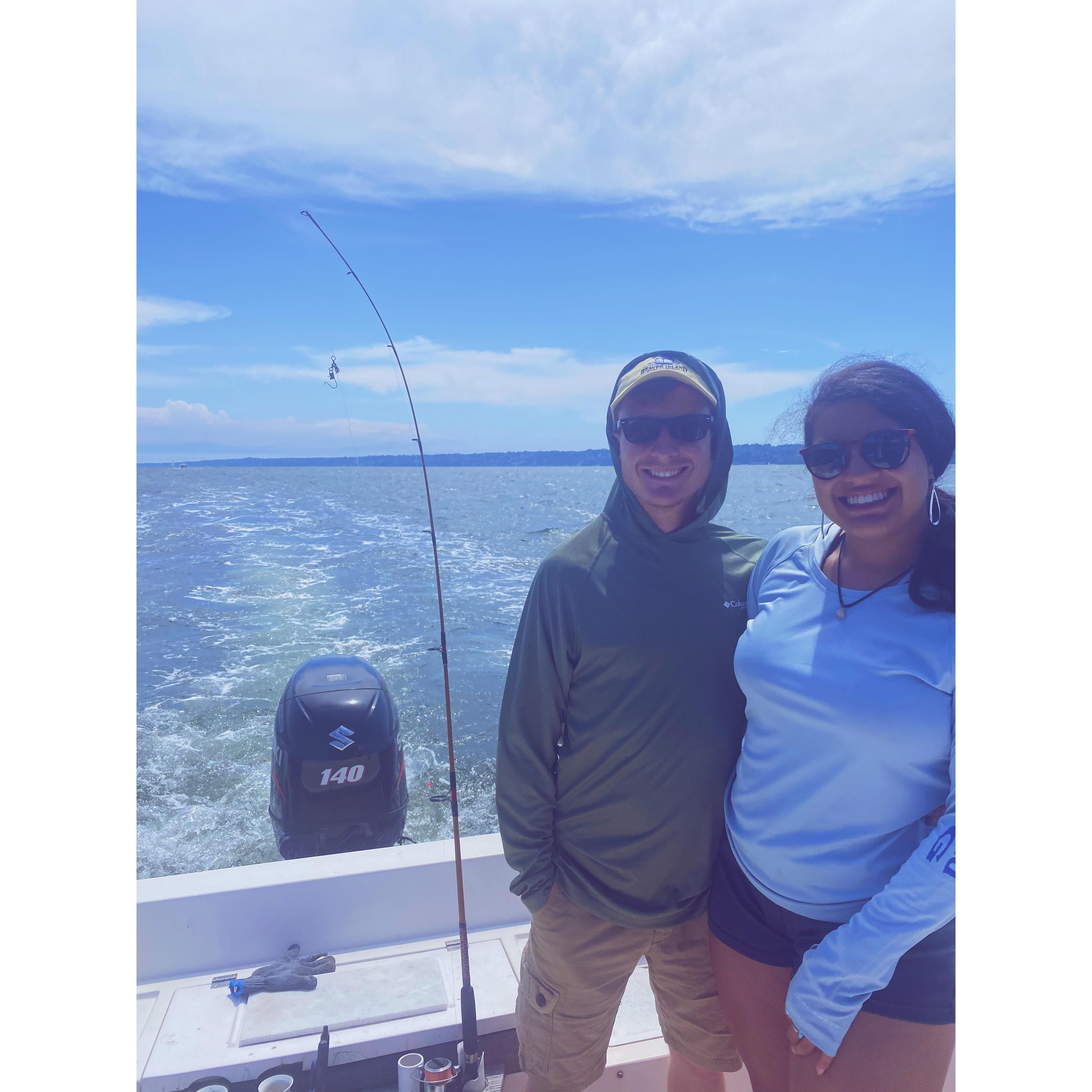 Fishing trip. Bristol, RI. 2020