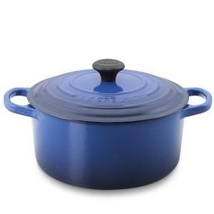 Le Creuset Signature Cast-Iron Round Dutch Oven, 3 1/2-Qt., Lapis