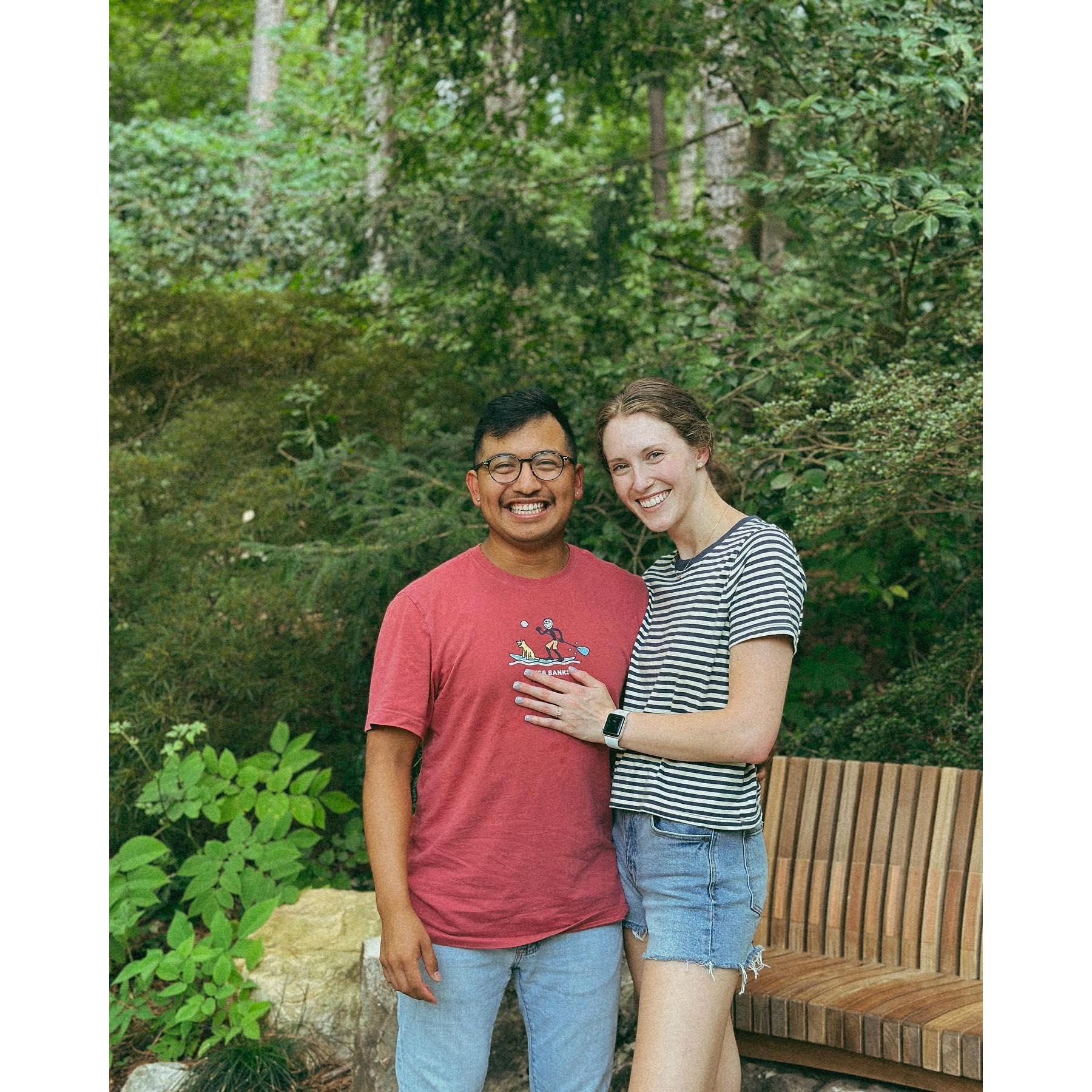 the day we got engaged!