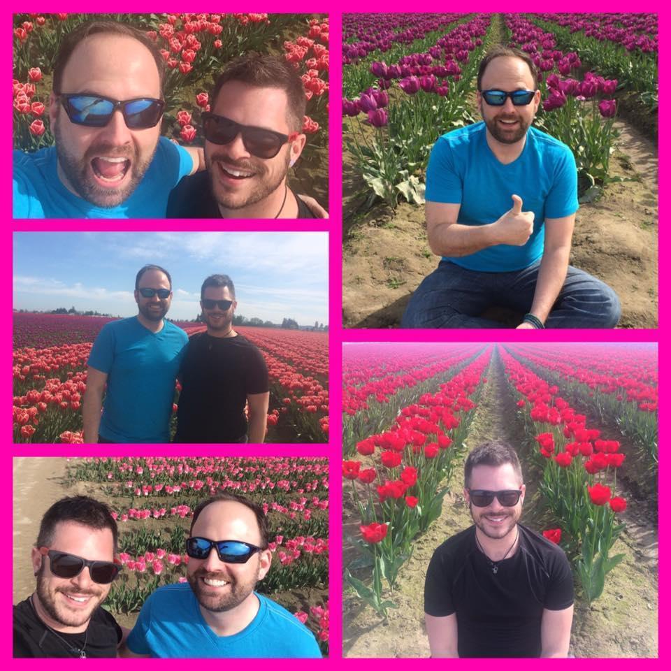 A perfect day of tulip field browsing in northwest Washington state.