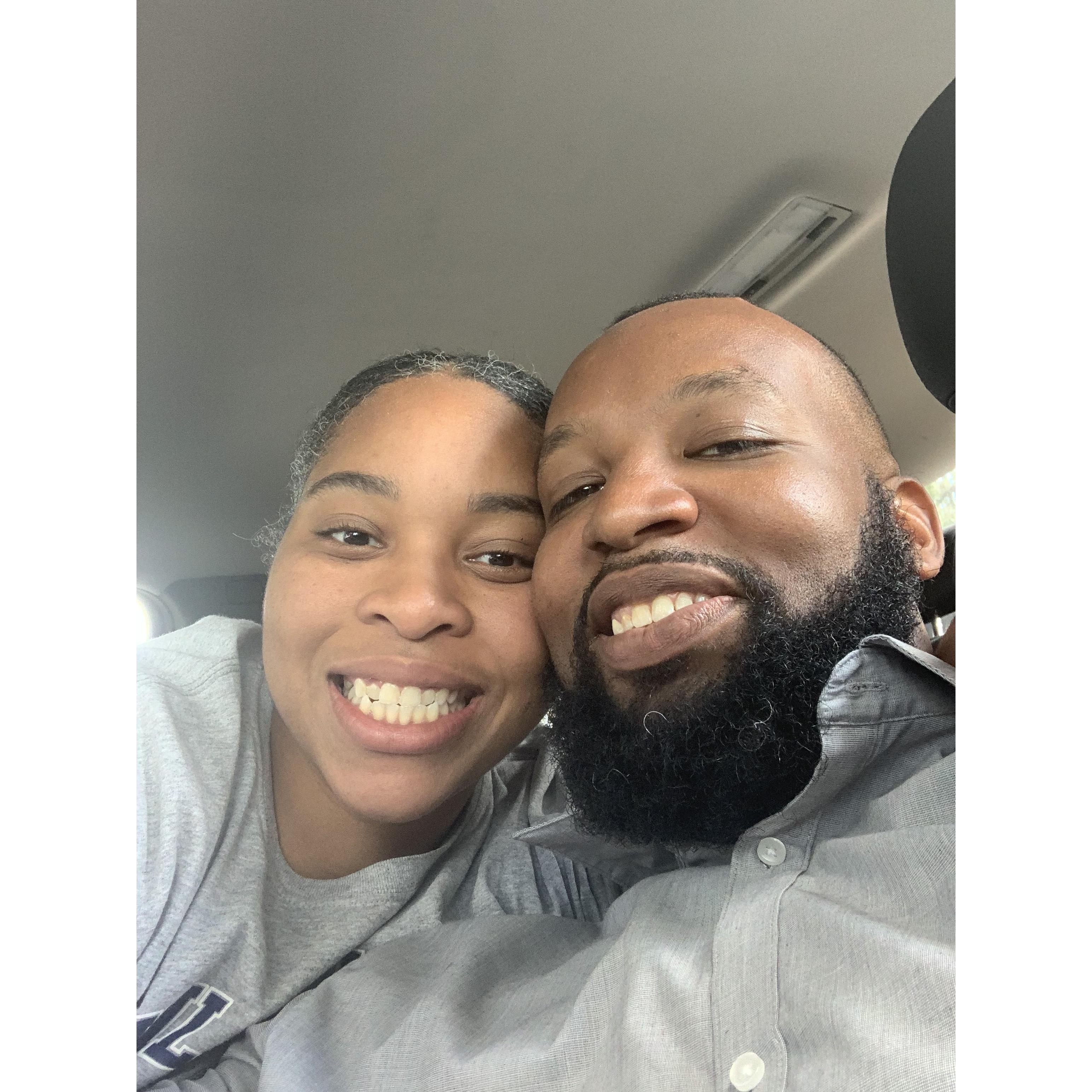 He picked me up from my basketball training! Coach Bradley still at your service. (Yes I can still hoop and train lol)
