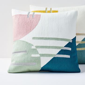 Crewel Balancing Shapes Pillow Covers