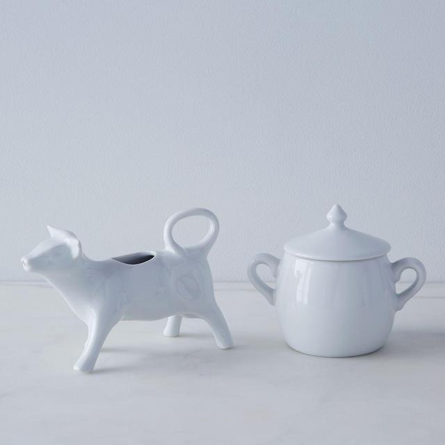 Cow Creamer and Sugar Bowl Set
