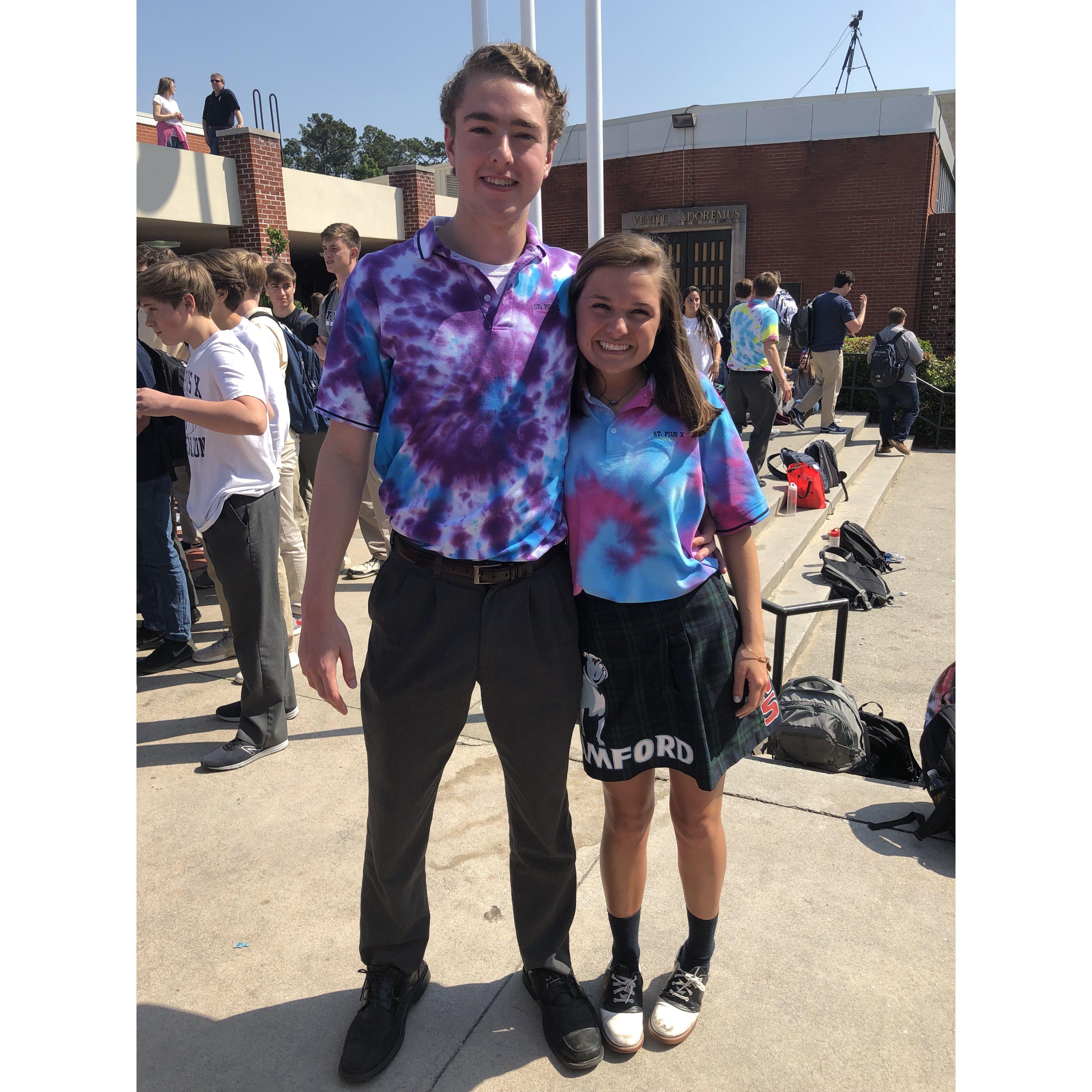Tie-dye shirt day, 2018