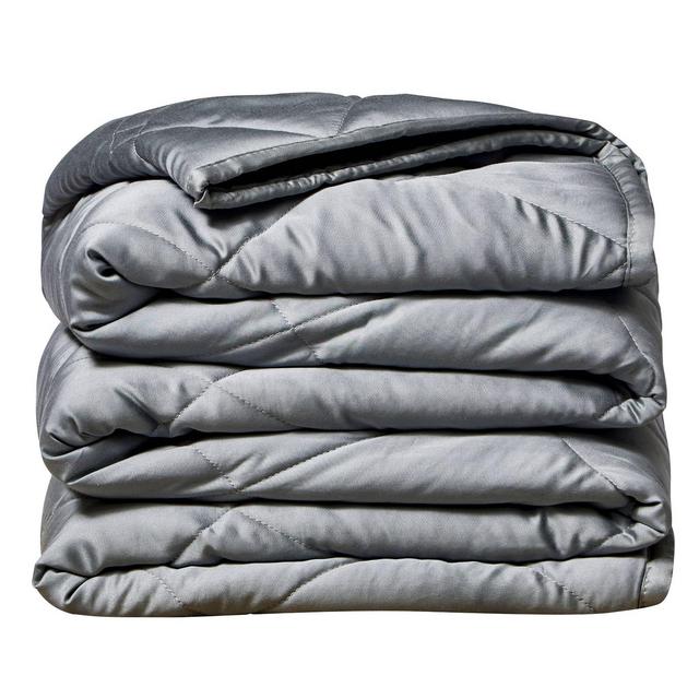10lbs 50"x60" Rayon from Bamboo Weighted Throw Blanket Gray - Rejuve
