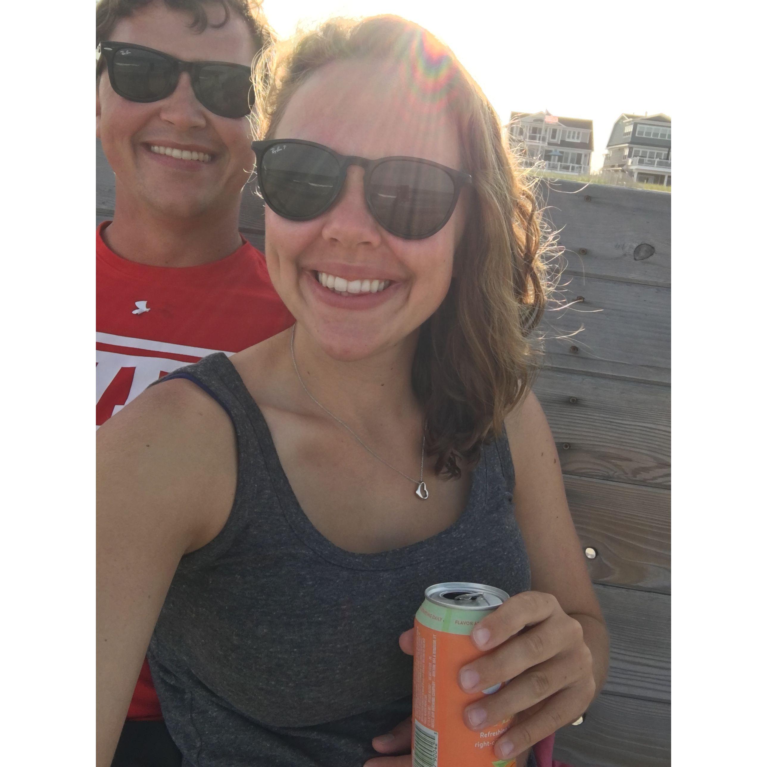 Maggie's first visit to the Shore