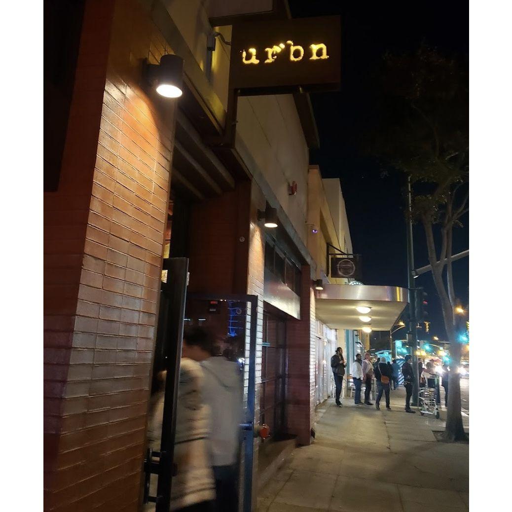 Our first date. Pizza and drinks at URBN.