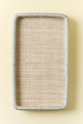Coiled Rattan Tray