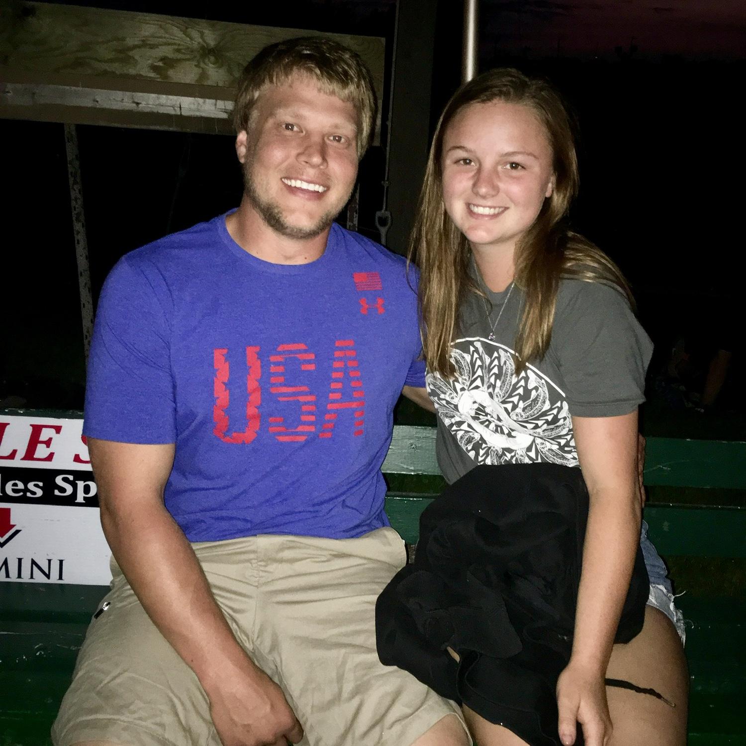 One of our first photos together - July 4th, 2018