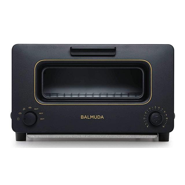 BALMUDA The Toaster | Steam Oven Toaster | 5 Cooking Modes - Sandwich Bread, Artisan Bread, Pizza, Pastry, Oven | Compact Design | Baking Pan | K01M-KG | Black | US Version