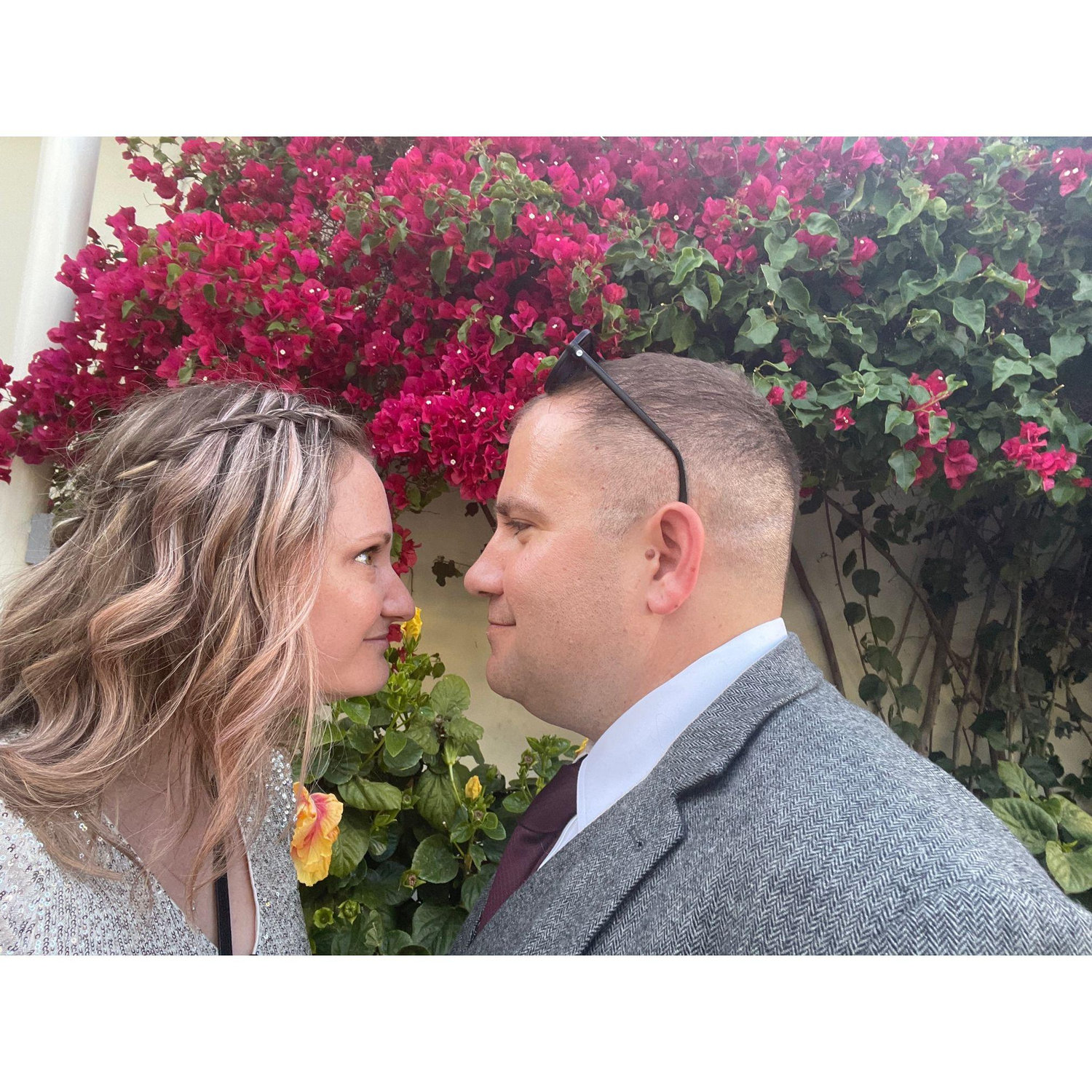 Our first wedding together
