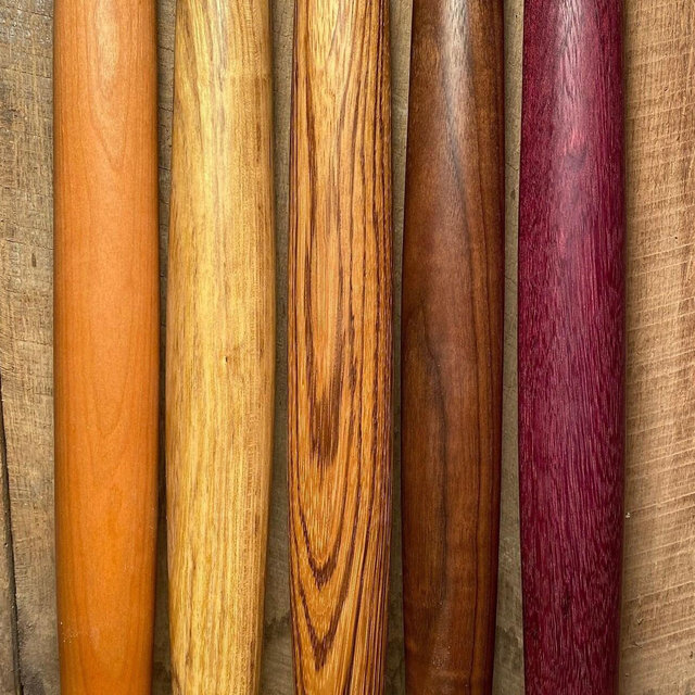 French rolling pin | wooden rolling pin | Tapered Rolling Pin | Zebrawood | Walnut Rolling Pin | Handmade | Farmhouse Decor