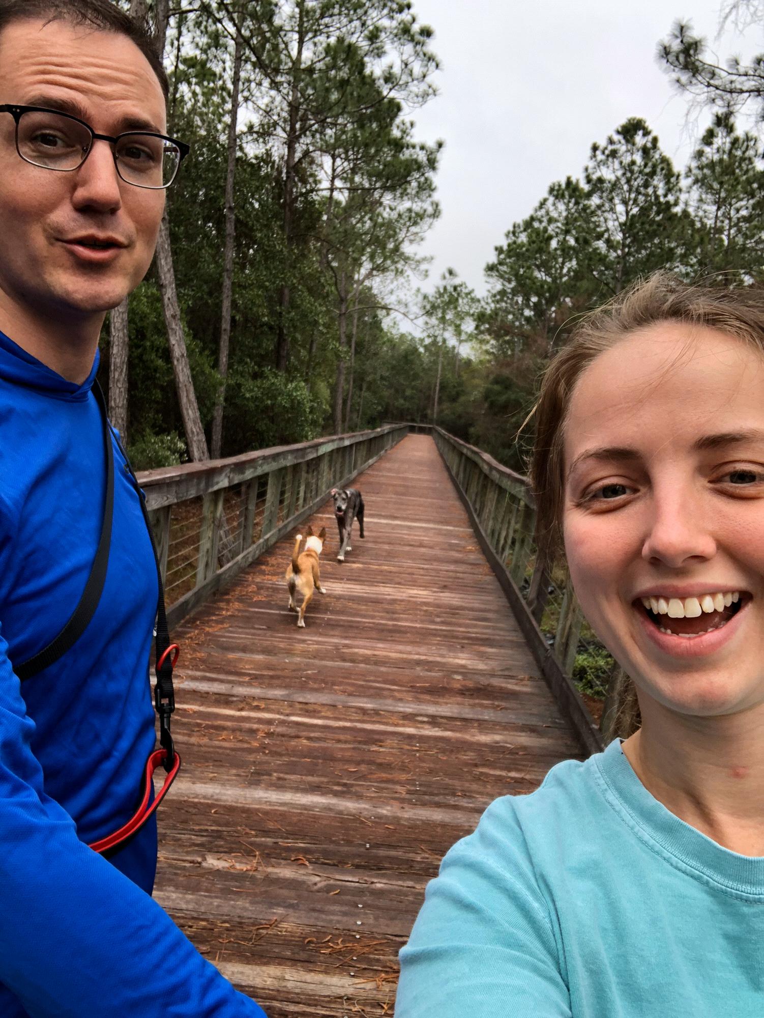 We always love exploring with our 2 dogs Piper and Annie!