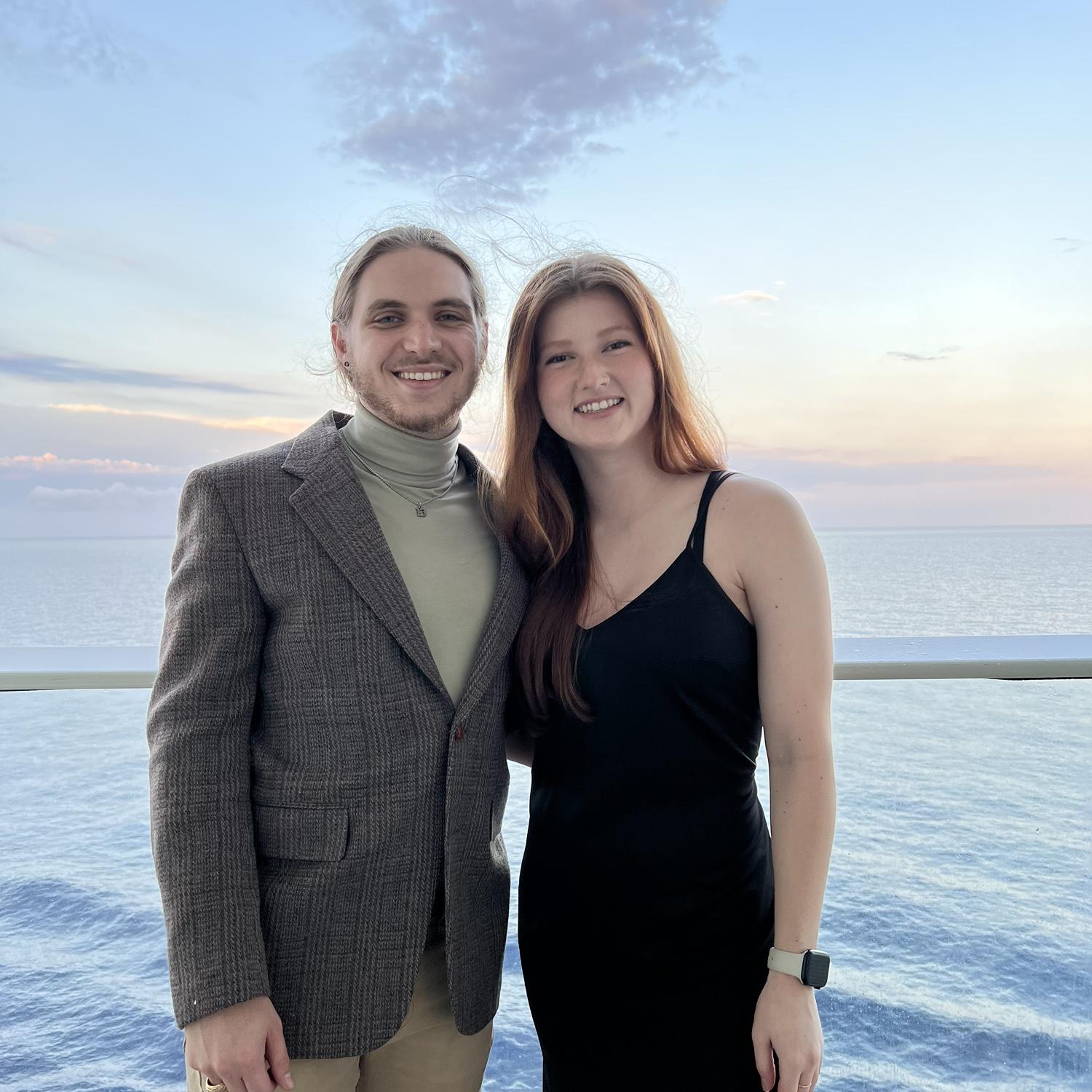 Us on our first cruise in November 2022