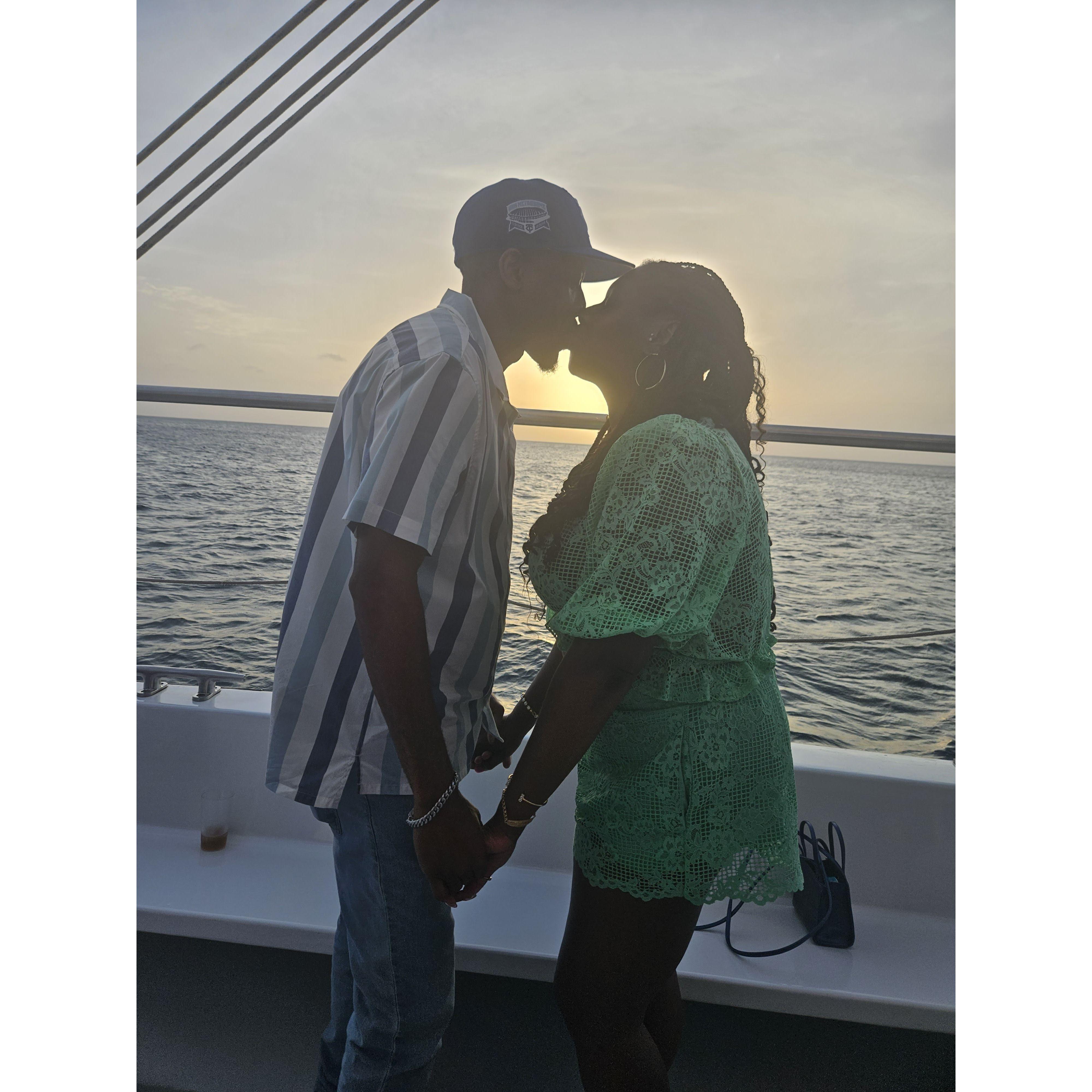 Romantic Sunset in Aruba