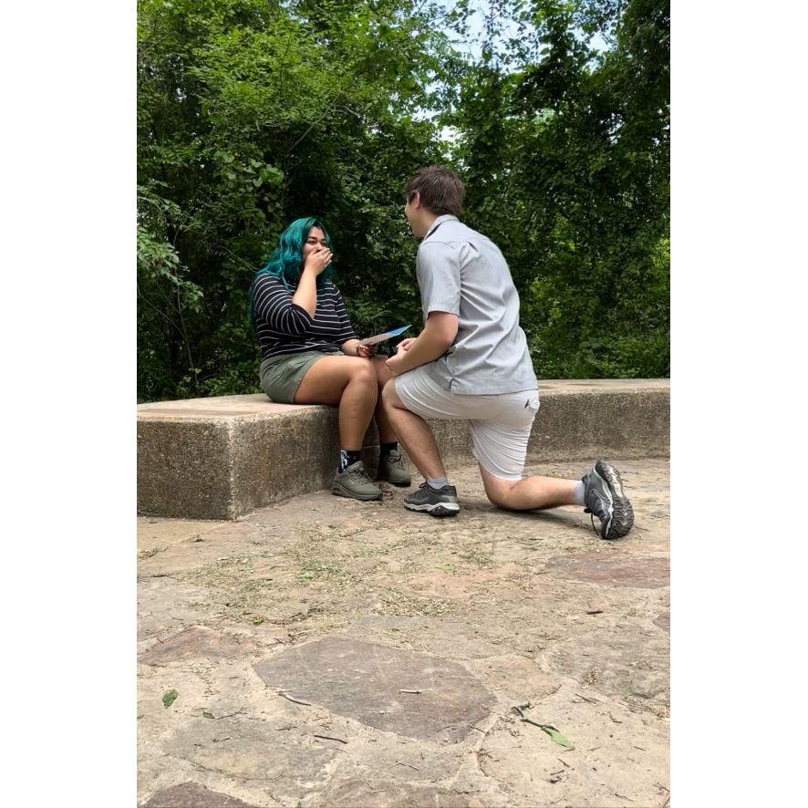 Proposal during the total solar eclipse 2024, where we had our first date :)