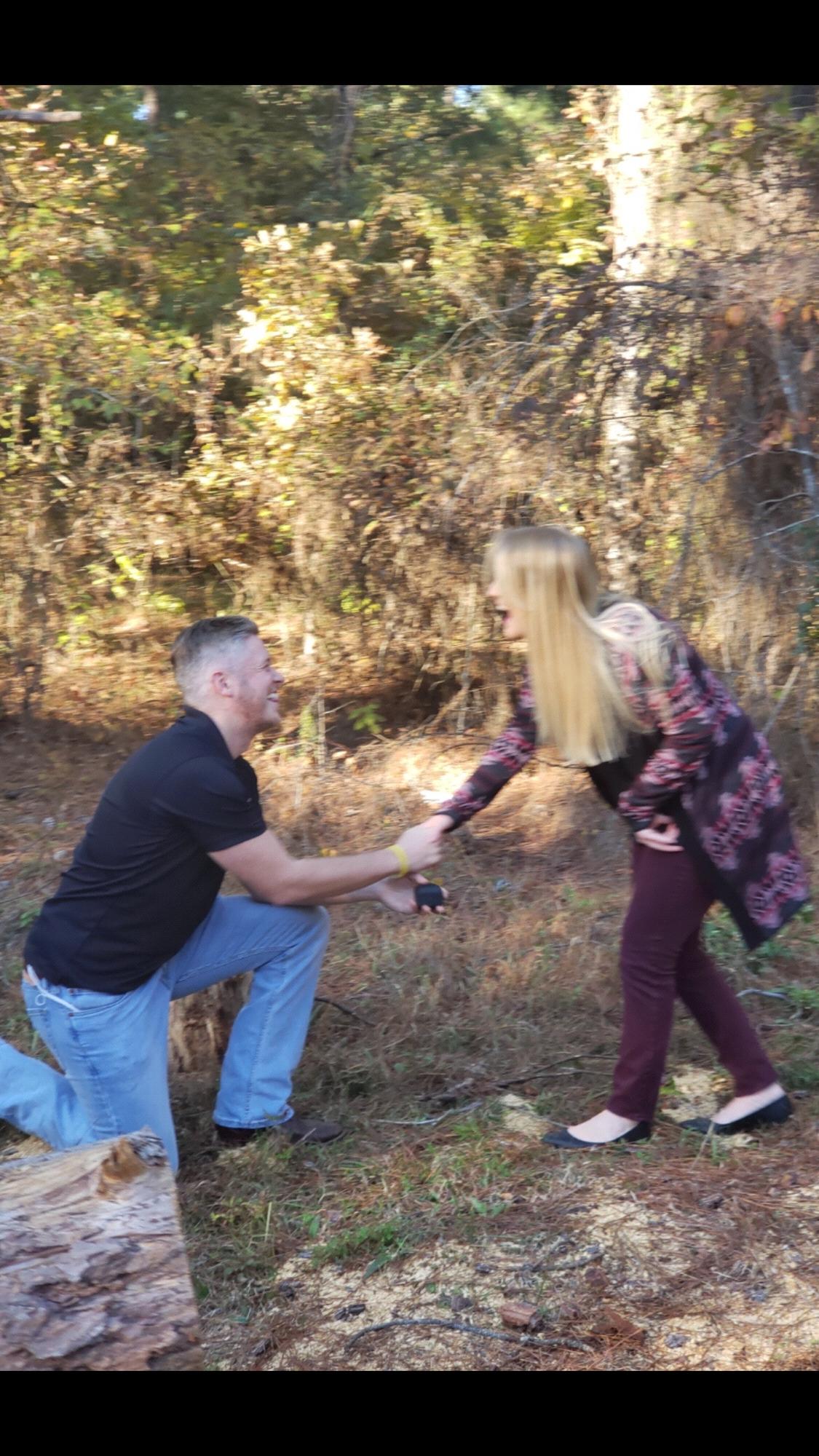 The moment Brooke realized Greg was proposing!