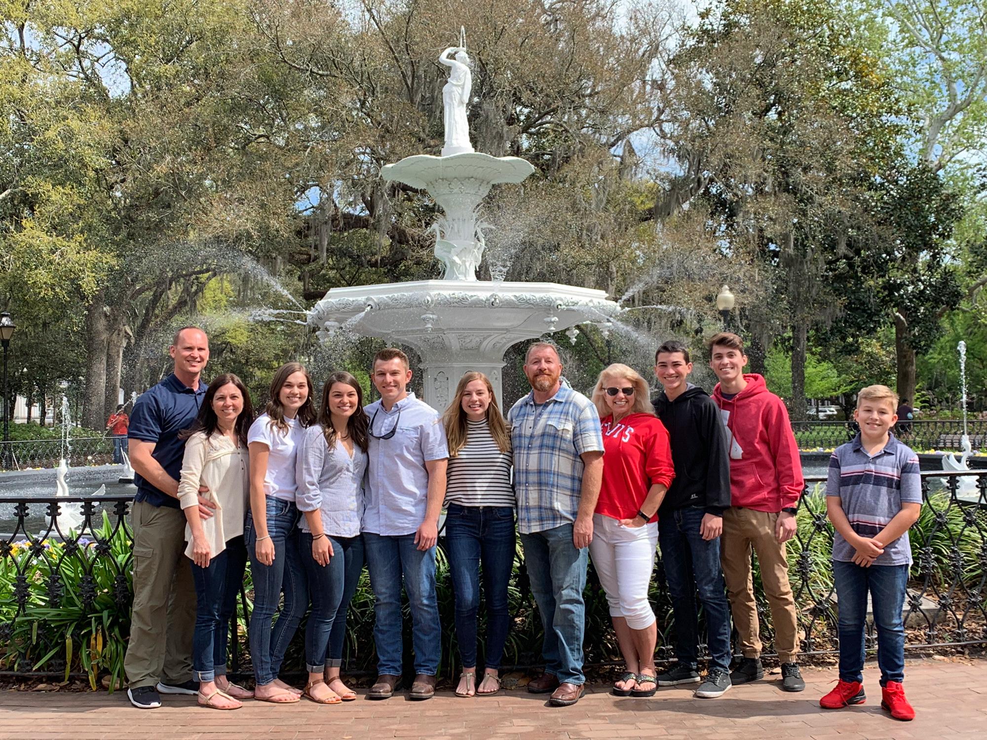 Jarod surprised Emily with bringing the whole family up to Georgia. Best surprise!