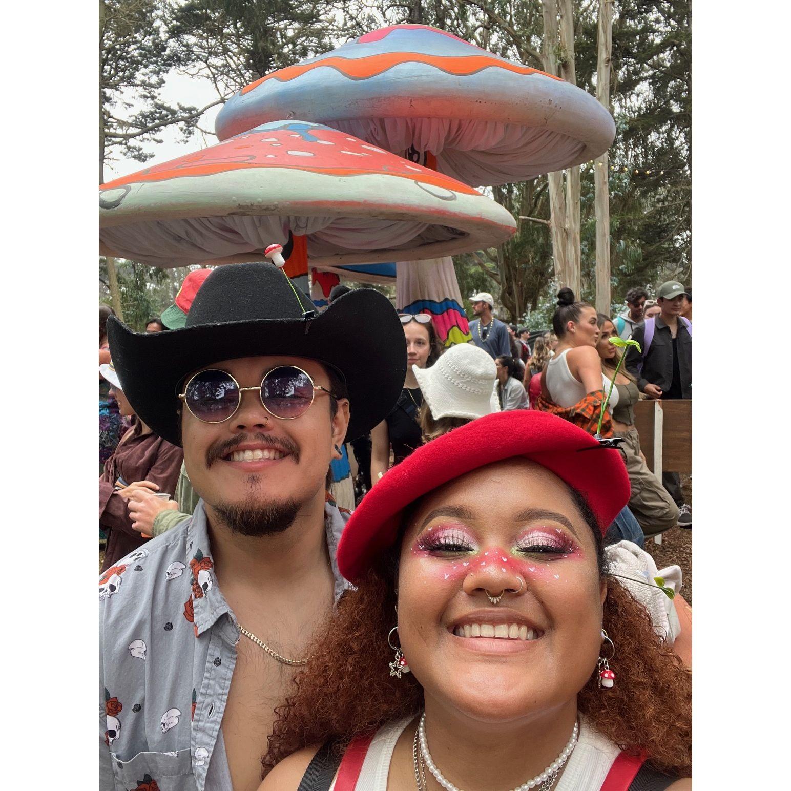 Getting dressed up and going to music festivals is our fav hobby