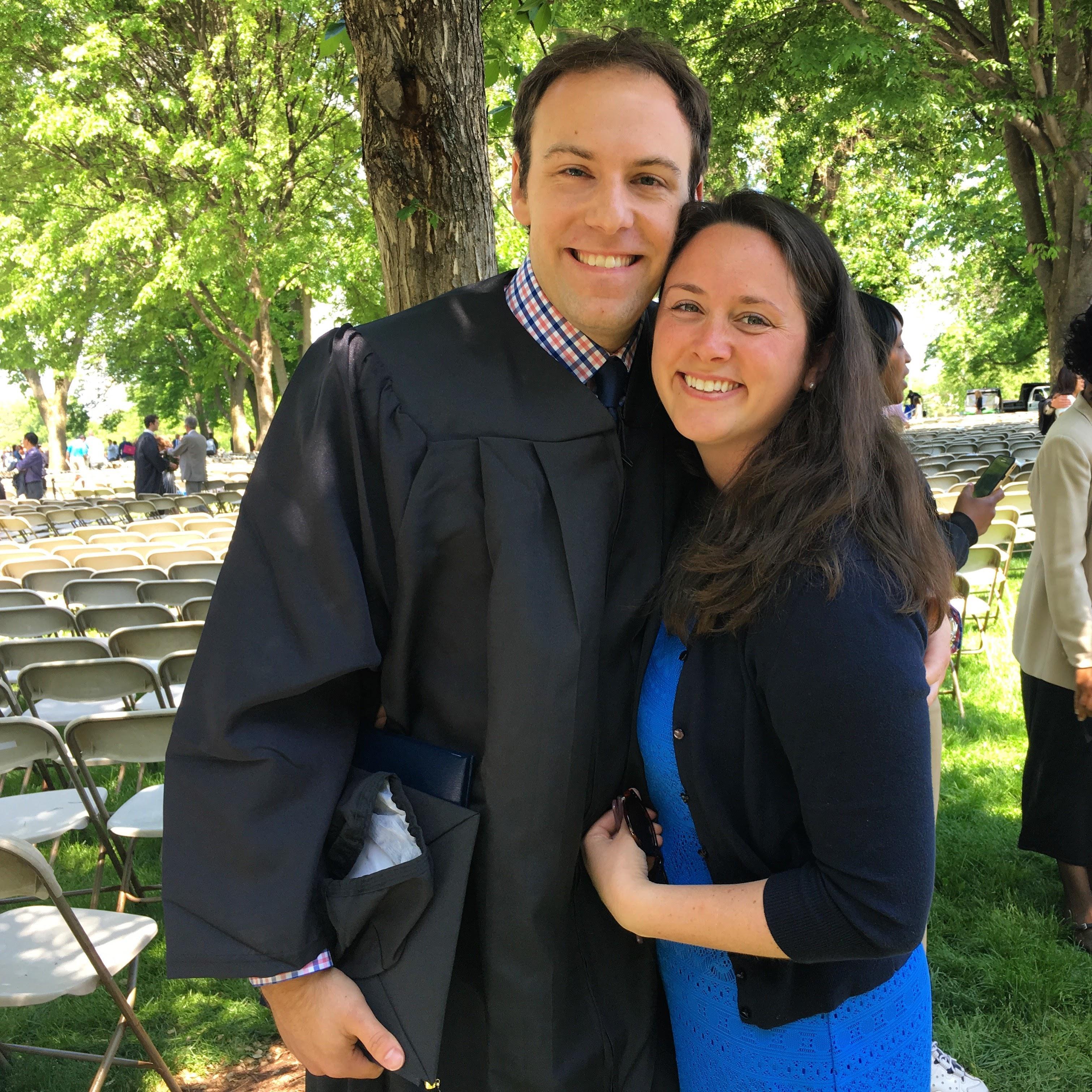 Jim's graduation -- Go Trinity!