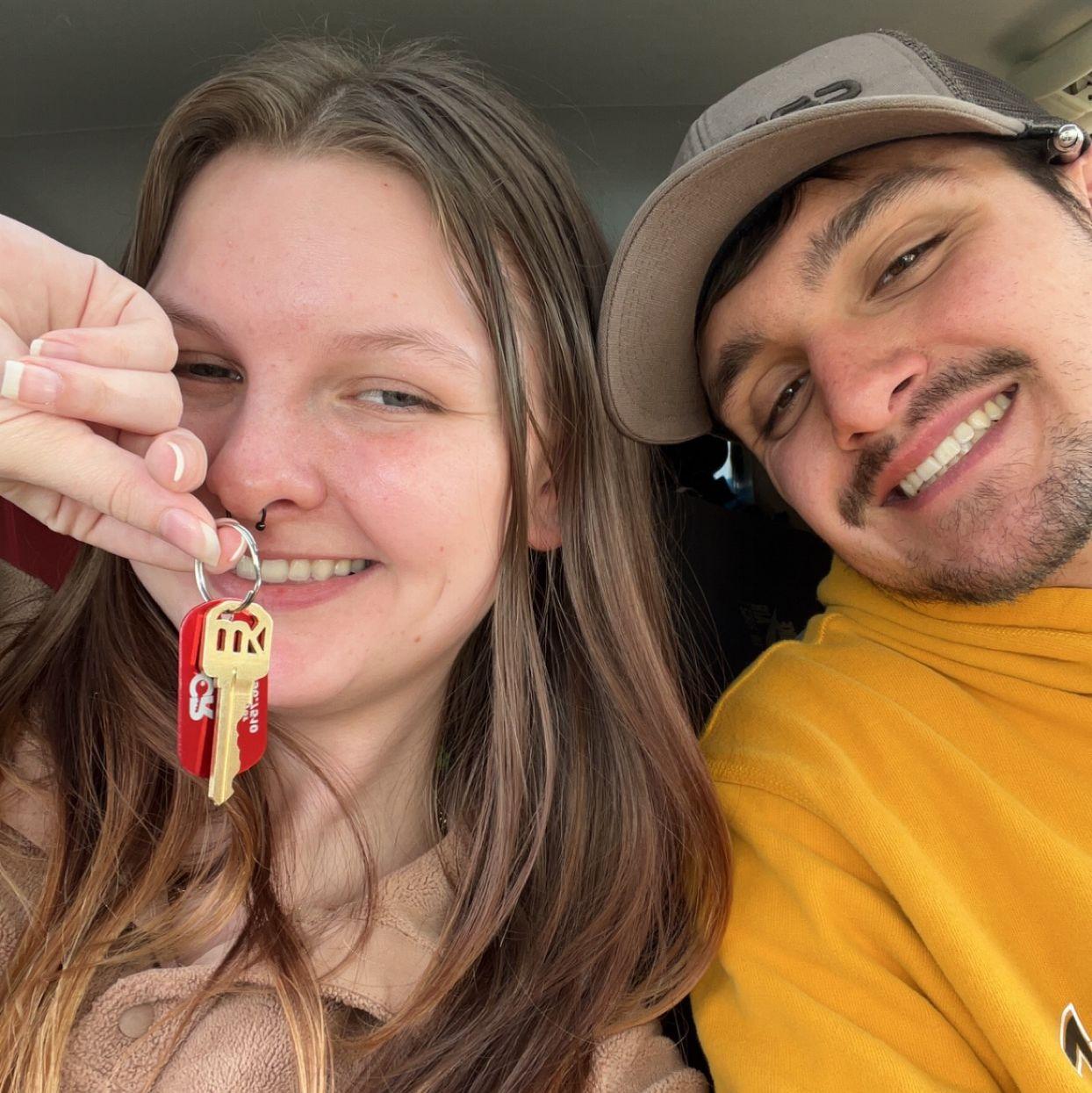 The day we bought our house!