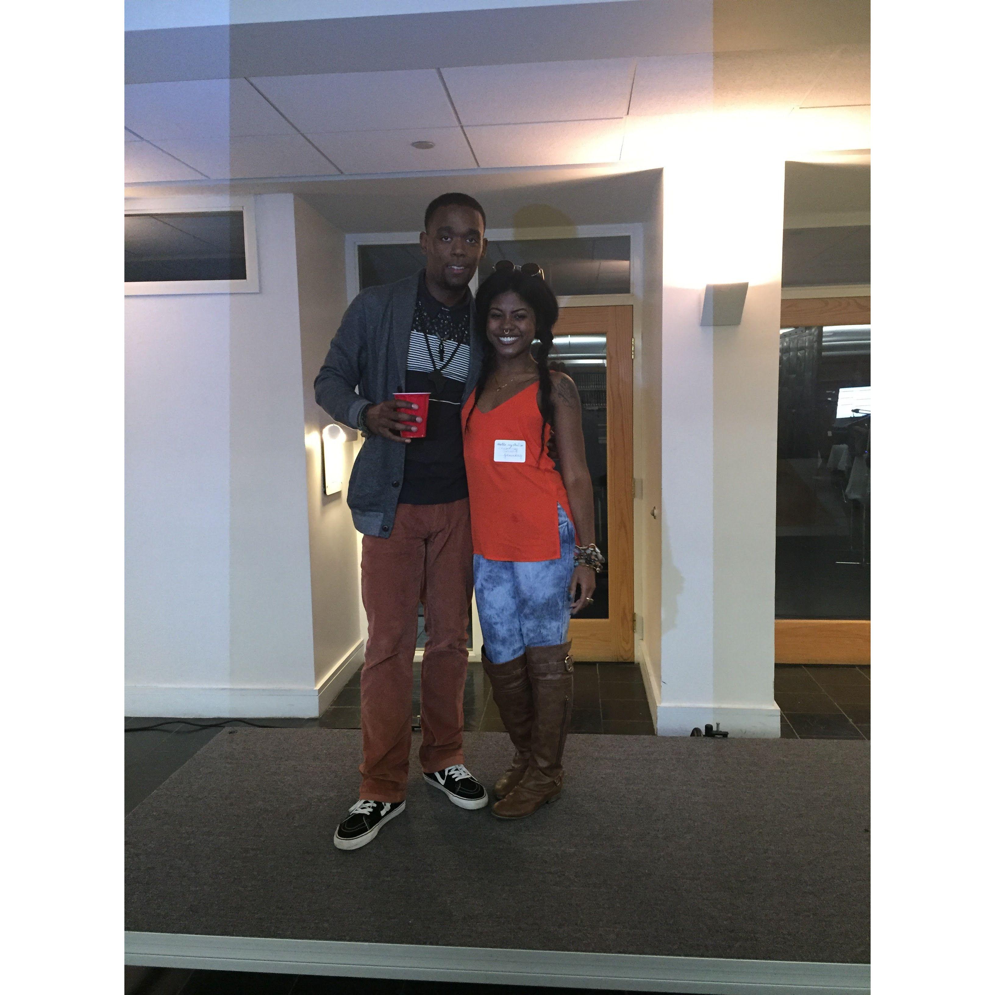 Our first picture together EVER!