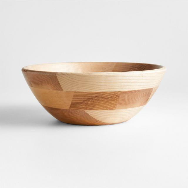 Carson Ash Wood 12" Medium Bowl