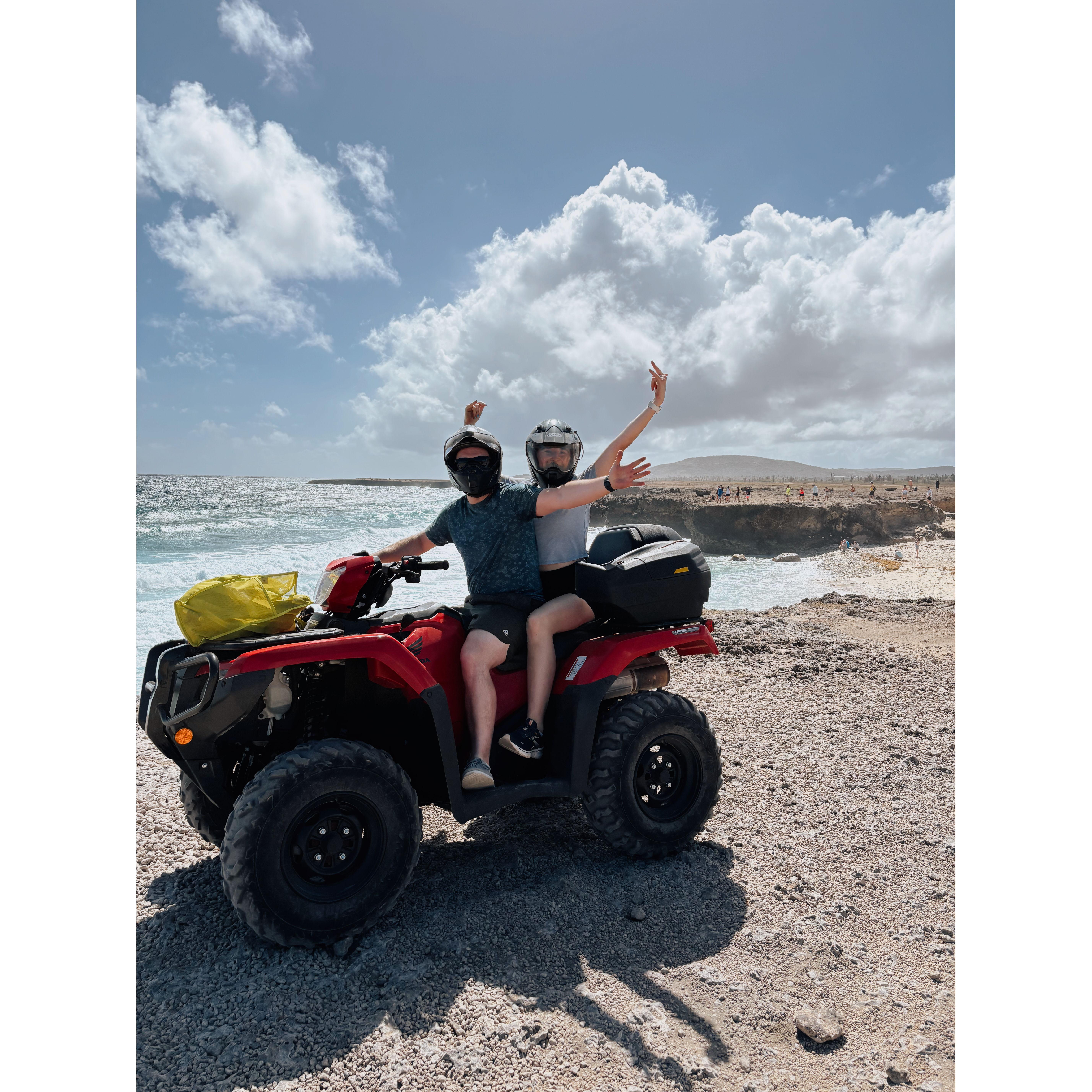 Brian really impressed Emma with his ATV riding abilities in Aruba!