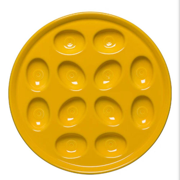 Round Egg Serving Platter 11 1/4 Inch