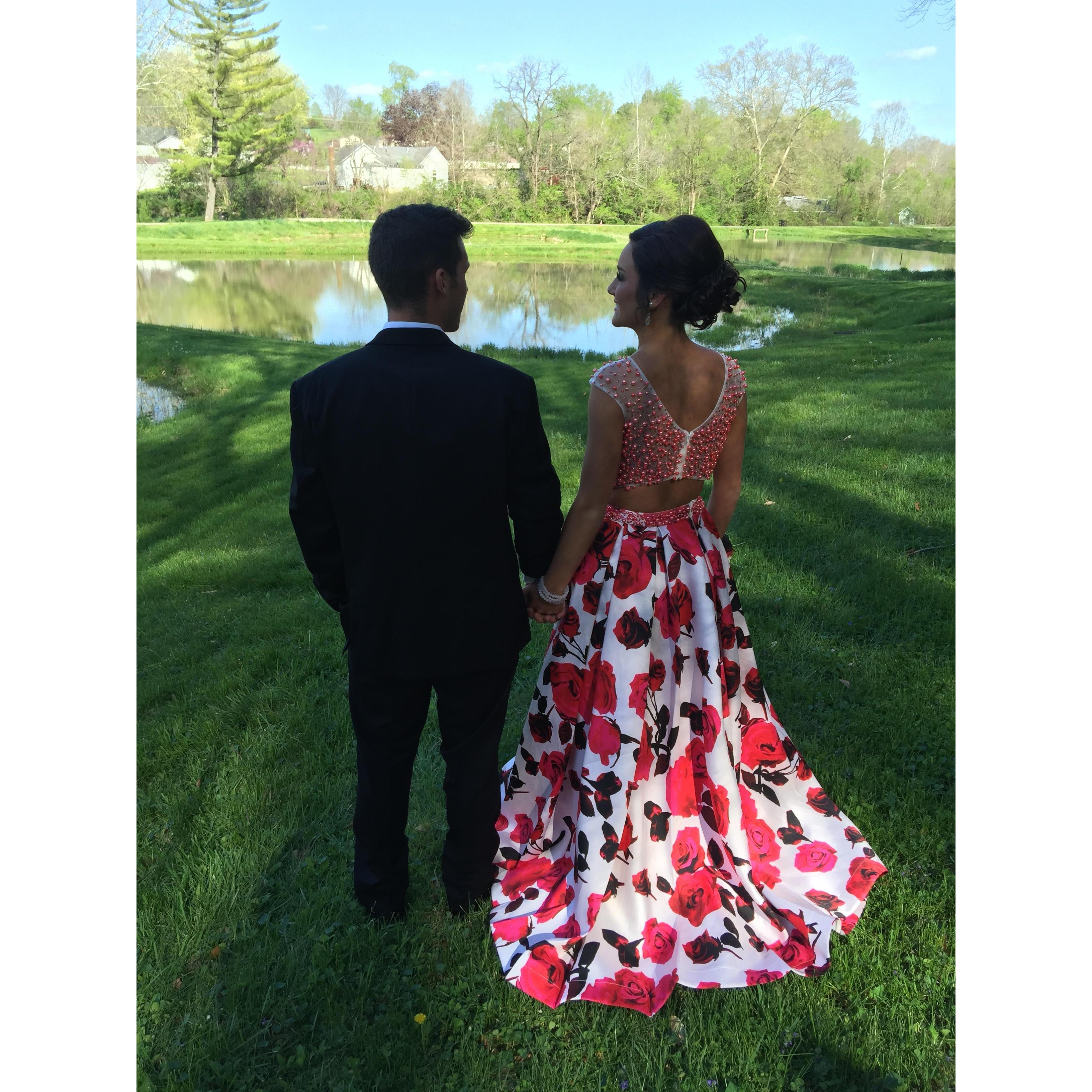 My senior prom in High School.