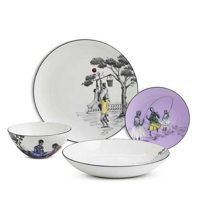 Wedgwood x Sheila Bridges 4 Piece Place Setting
