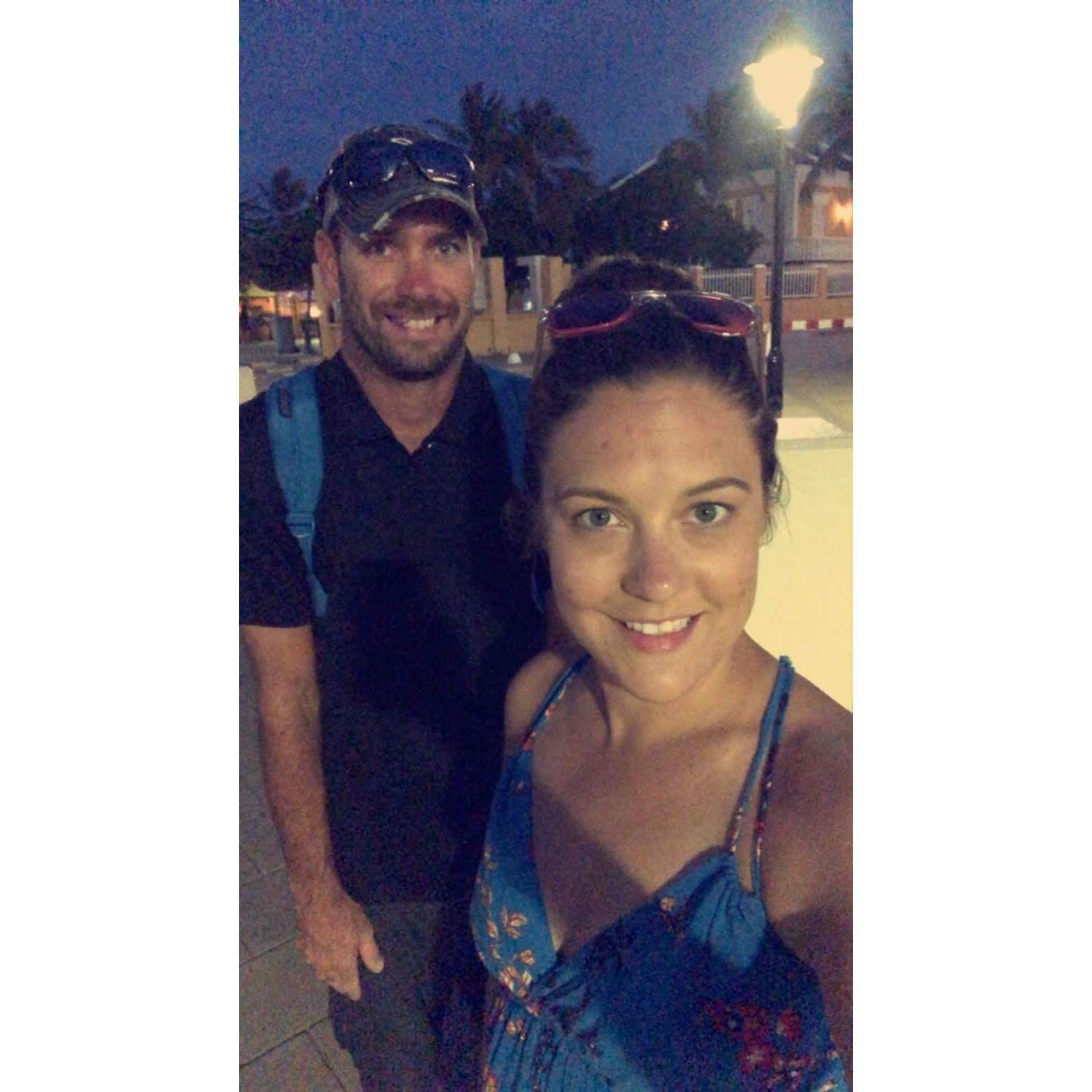 Late evening in Aruba, ready to back!!!