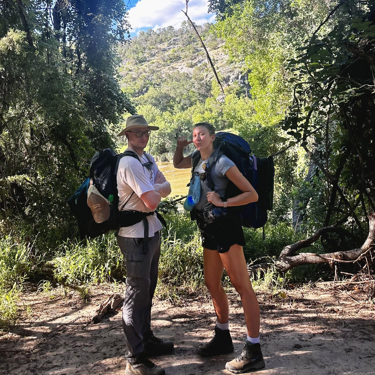 June 29th, 2025- Backpacking at Colorado Bend State Park for Brooke's 25th birthday!