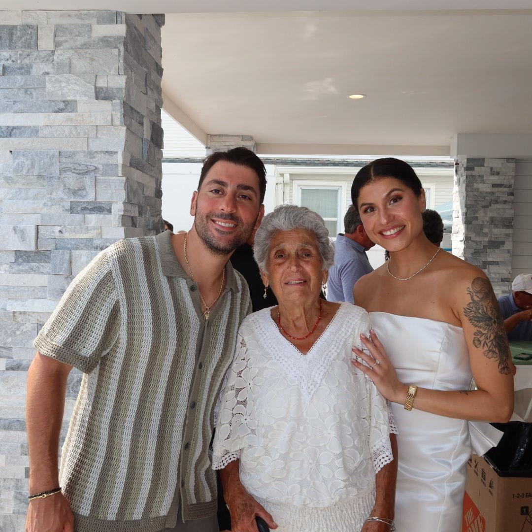 My Grandmother @ our engagement party, she will be watching our wedding from Heaven
