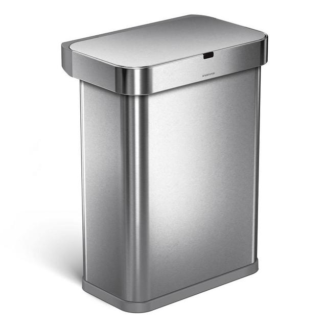 Simplehuman 58L Rectangular Sensor Can, Stainless-Steel