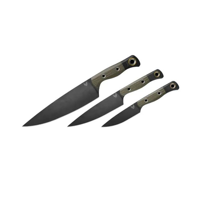 Benchmade Custom 3-Piece Kitchen Knife Set (OD/Black), 4000