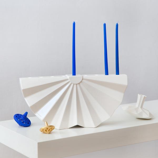 Modern Hanukkah Menorah