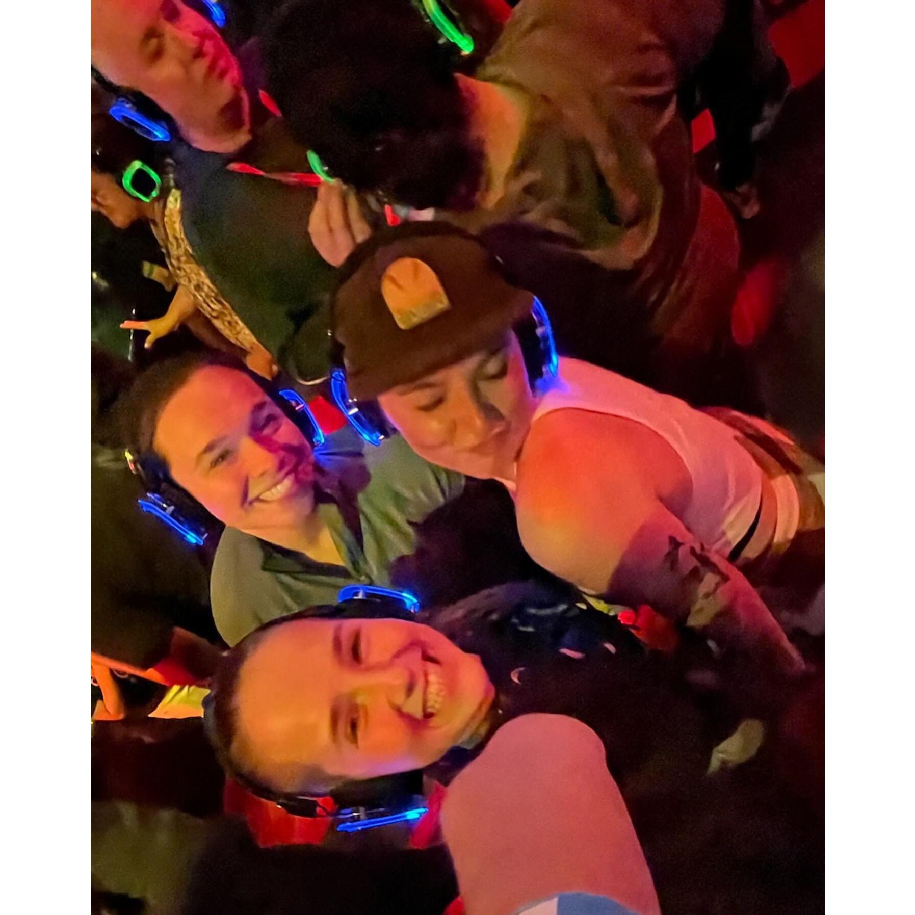 Silent disco on an Alaskan cruise