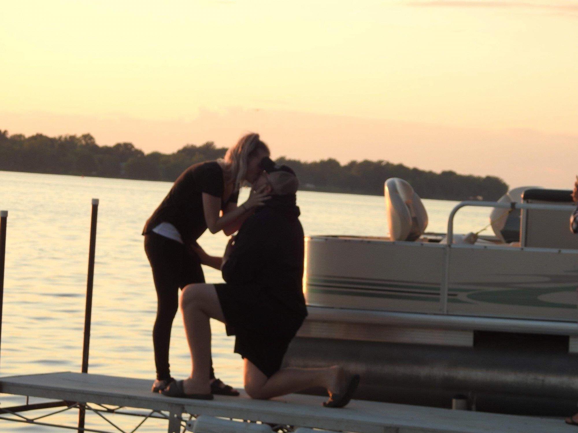 The proposal in Sturgeon Bay, Wisconsin. July 27th 2019.