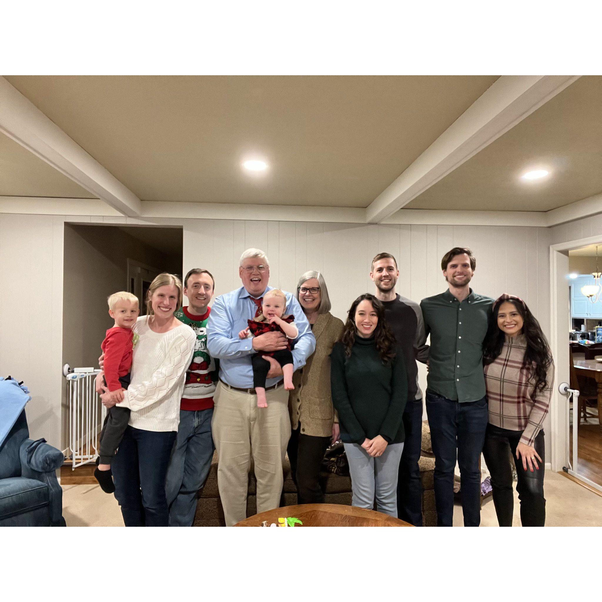 We spent the holidays in Minnesota with The Ruehlmanns. We love them all, especially the little ones who keep us very busy!