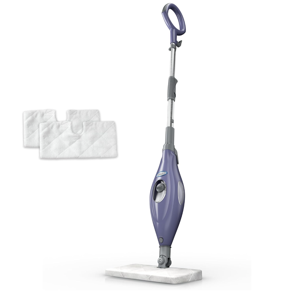 Shark Steam Pocket Mop with 2 Washable Double-sided Pads, Steam Sanitization, Swivel Steering, Lightweight, Steam Cleaner for Sealed Hard Floors, Hardwood, Marble, Tile, Purple, S3501
