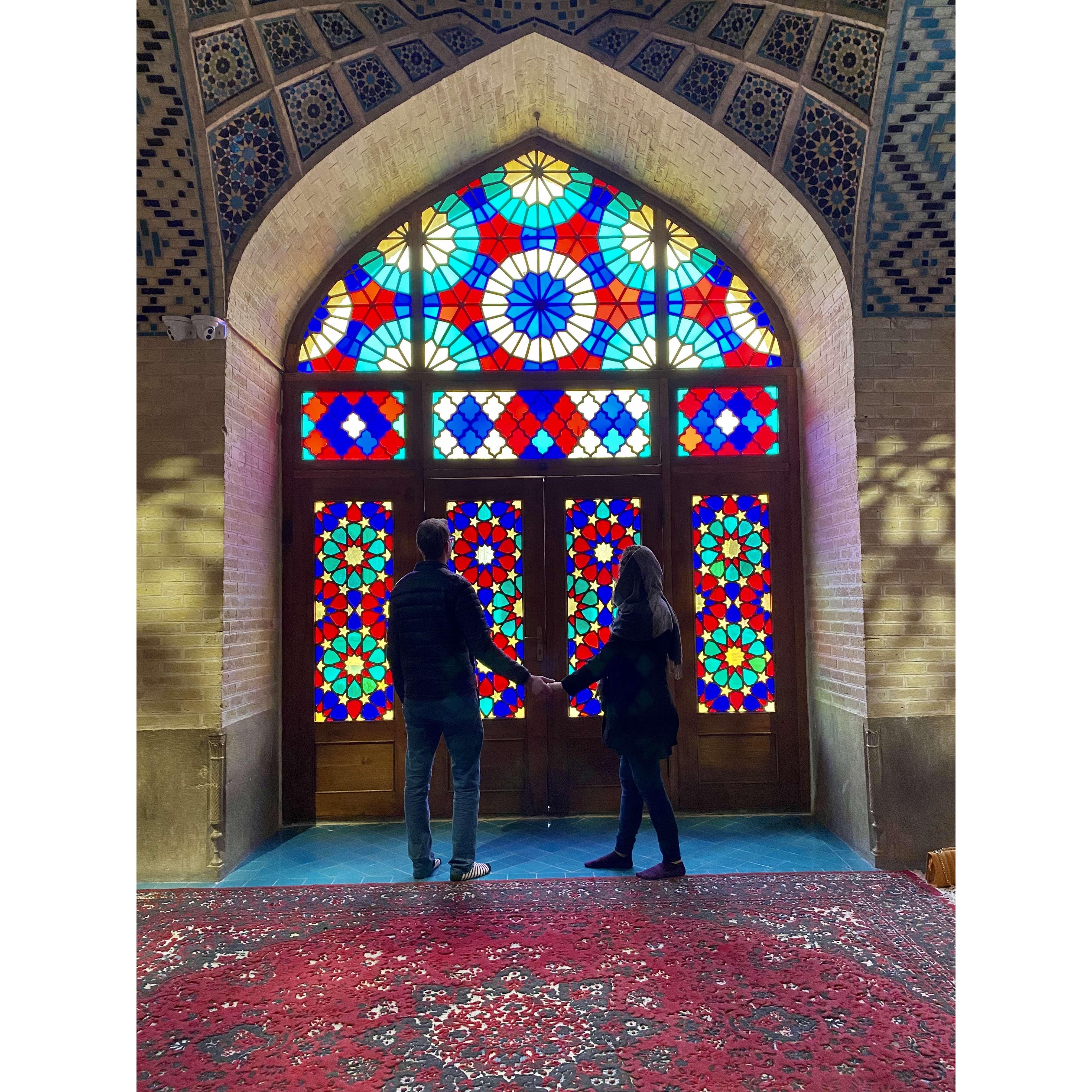 Is it not amazing? All these wonderful colors at Nasir al-Mulk Mosque.