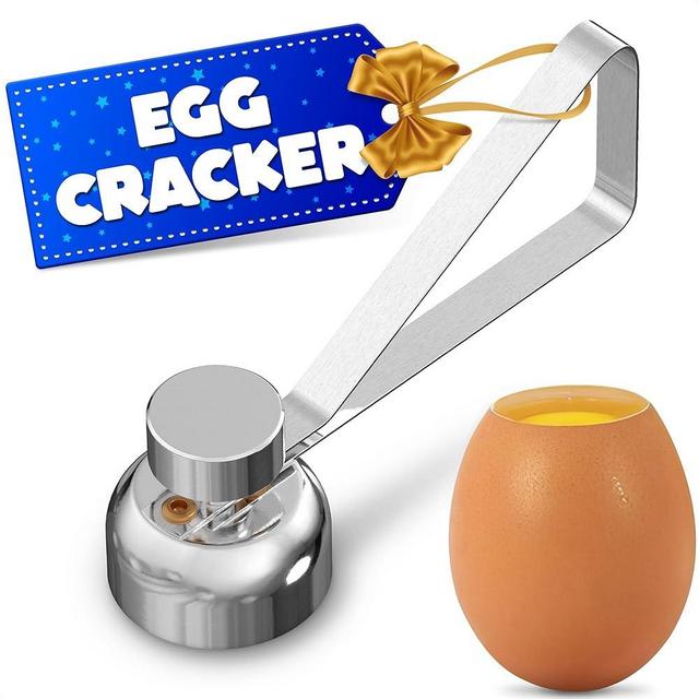 Stainless Steel Egg Topper Cutter Tool - Quail Egg Cutter Egg Shell Breaker Egg Cracker Tool - Egg Opener Topper Cutter Egg Shell Opener And Hard Boiled Egg Peeler Kitchen Gadgets Egg Hammer Touch