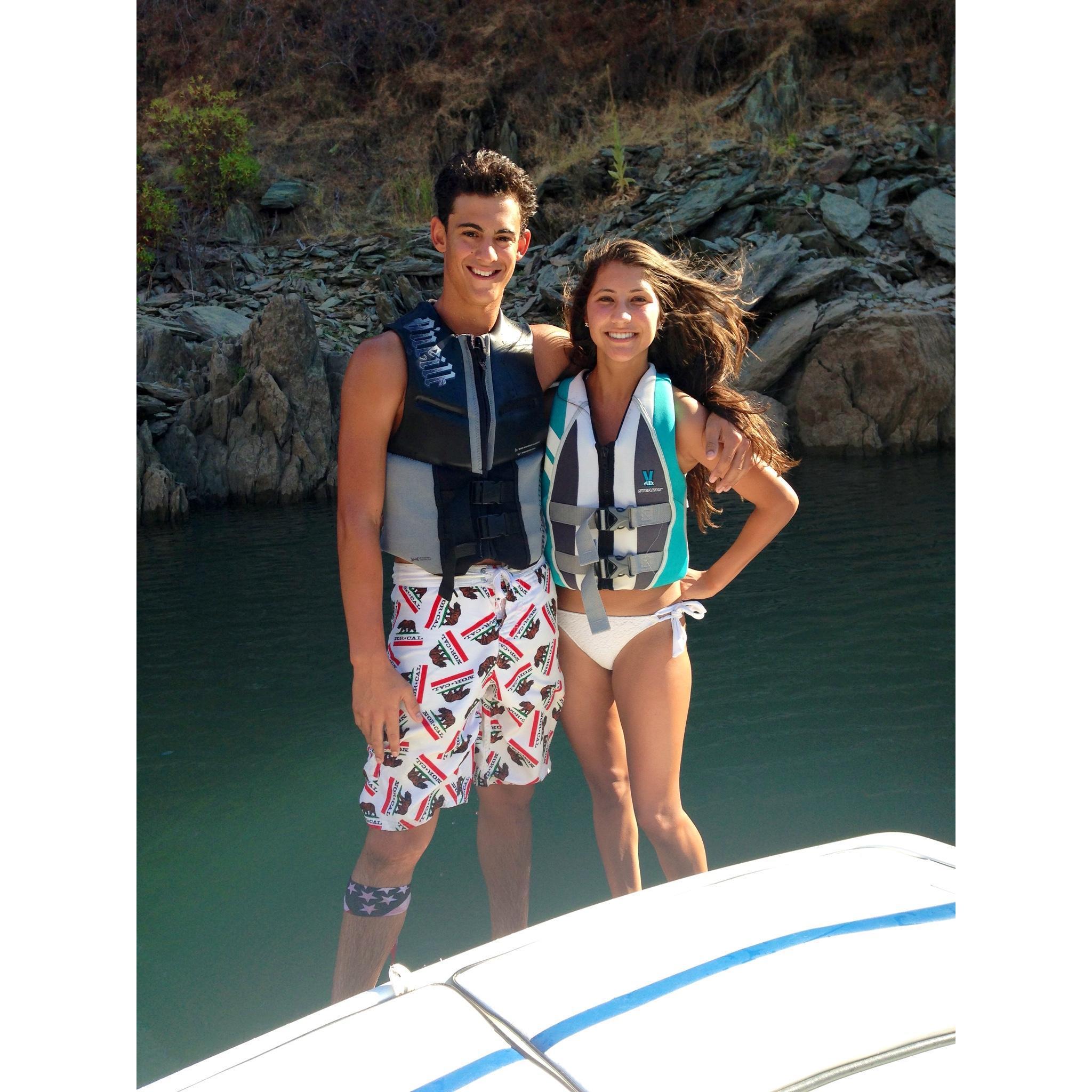 Adriana's first trip to Kevin's home away from home: Lake Camanche!